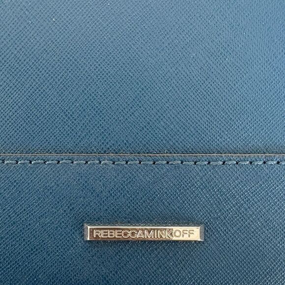 ✨ NWOT ✨Rebecca Minkoff Large Leo Envelope Clutch in Blue - Picture 5 of 10